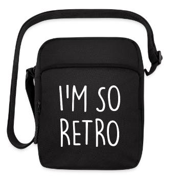 I'm so Retro - Upright Crossbody Bag - black - Front
