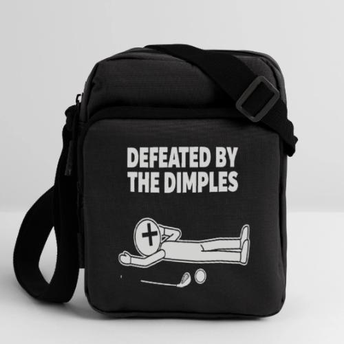 Defeated By The Dimples - Golf Humor Tee - Upright Crossbody Bag