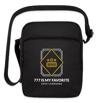 777_Is_my_favorite_love_language - Upright Crossbody Bag - black - Front