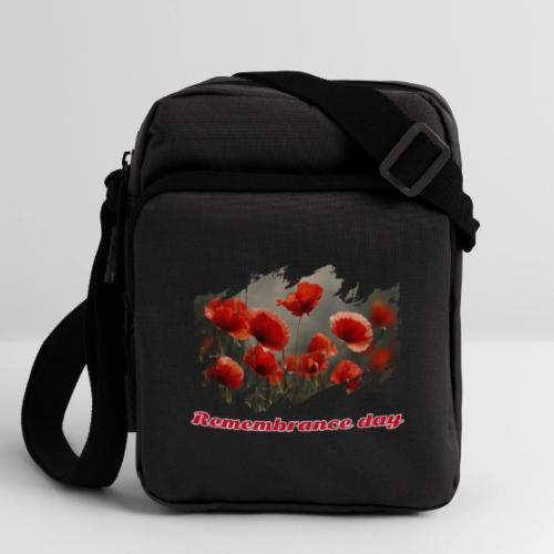 Remembrance Day with poppies - Upright Crossbody Bag