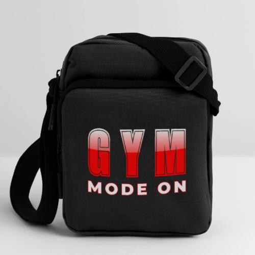 Gym Mode On Fitness Typography Design - Upright Crossbody Bag