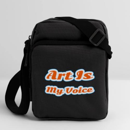 Art Is My Voice — Express Yourself Script - Upright Crossbody Bag