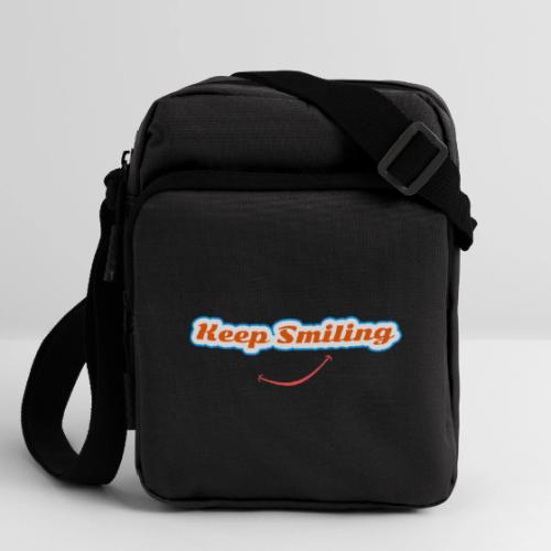 Keep Smiling Positive Vibes Graphic - Upright Crossbody Bag