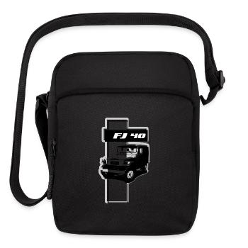 FJ 40 ABSTRACT - Upright Crossbody Bag - black - Front