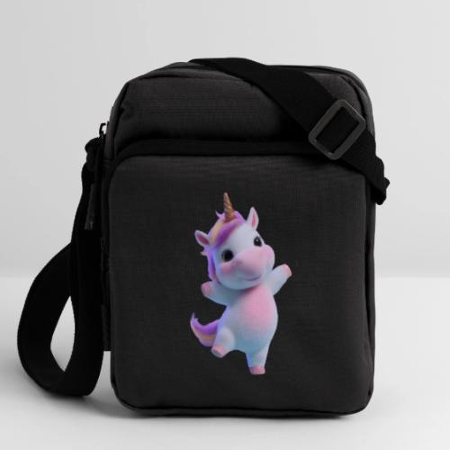 Cute Cartoon Unicorn Dancing Joyfully - Upright Crossbody Bag