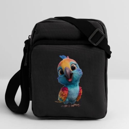 Colorful Cartoon Baby Parrot Design - Upright Crossbody Bag