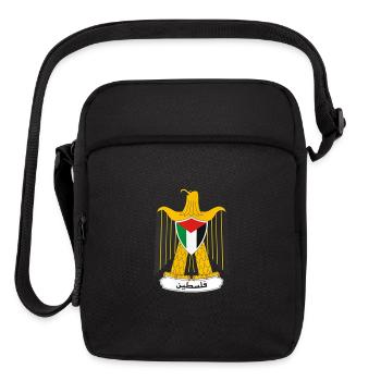 Palestine Proud Coat Arms - Upright Crossbody Bag - black - Front
