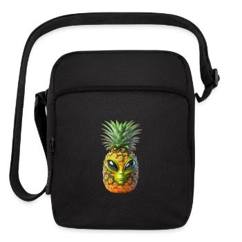 Alien Pineapple - Upright Crossbody Bag - black - Front