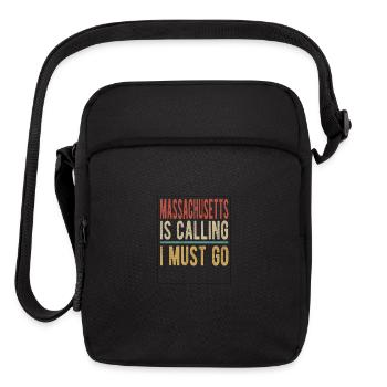 Massachusetts is Calling I must go - Upright Crossbody Bag - black - Front