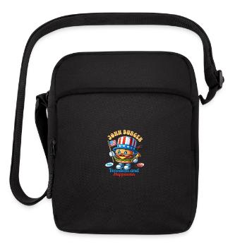 John Burger - Freedom & Happiness - Upright Crossbody Bag - black - Front