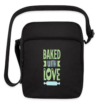 Baked with Love - Upright Crossbody Bag - black - Front