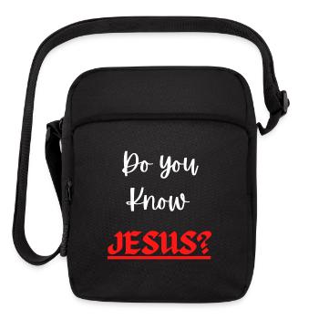 Do You Know Jesus - Upright Crossbody Bag - black - Front