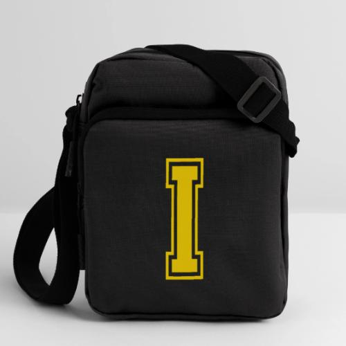 Letter I – Capital Athletic Alphabet Monogram - Upright Crossbody Bag