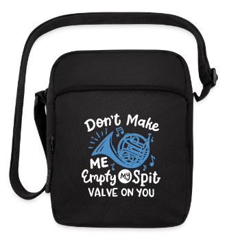 French Horn Player French Hornist - Upright Crossbody Bag - black - Front