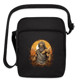 God of Thunder Zeus - Upright Crossbody Bag - black - Front