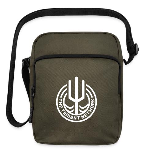 Trident White - Upright Crossbody Bag
