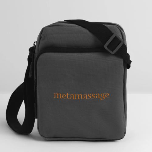 metamassage text logo - Upright Crossbody Bag