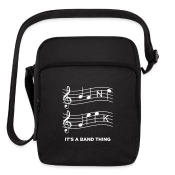 Funny Music - Upright Crossbody Bag - black - Front