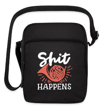 French Horn - Upright Crossbody Bag - black - Front