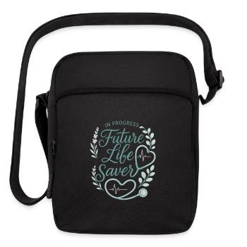 Future Nurse Quote Shirt – Nursing Student Gifts - Upright Crossbody Bag - black - Front
