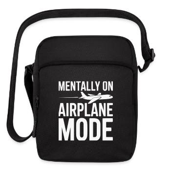 Airplane Mode Mindset - Upright Crossbody Bag - black - Front