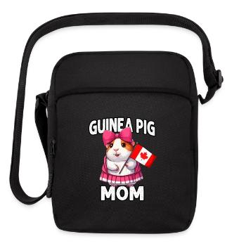 Guinea Pig Mom Canda Day - Upright Crossbody Bag - black - Front