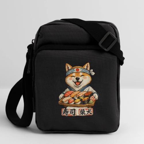 Funny Shiba Inu Sushi Kawaii Dog Tee - Upright Crossbody Bag