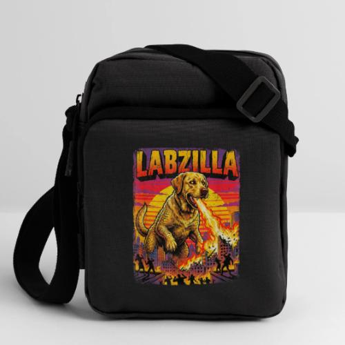 Labzilla Giant Yellow Labrador Monster Tee - Upright Crossbody Bag