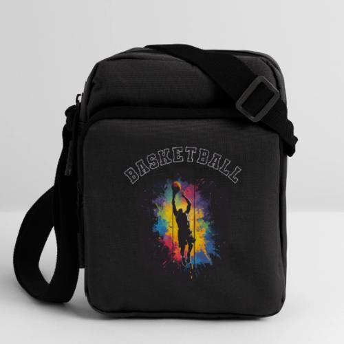 Basketball Slam Dunk Splash Design - Upright Crossbody Bag