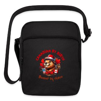 Canadian by birth - Upright Crossbody Bag - black - Front