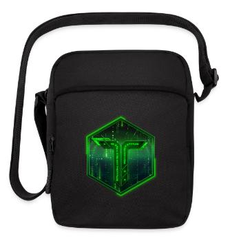 Technocalypse Logo - Upright Crossbody Bag - black - Front