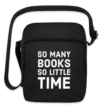 so many books so little time - Upright Crossbody Bag - black - Front