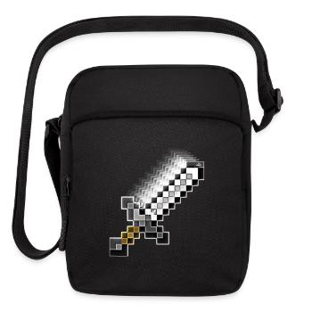 Video Game Sword Clothing Accessories - Upright Crossbody Bag - black - Front