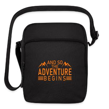 And so the adventure begins - Upright Crossbody Bag - black - Front