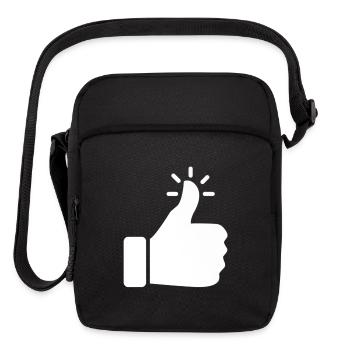 Likeable Thumbs Up Clothing Premium - Upright Crossbody Bag - black - Front