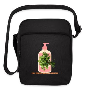 PSD: People Smelling Dish Soap - Upright Crossbody Bag - black - Front