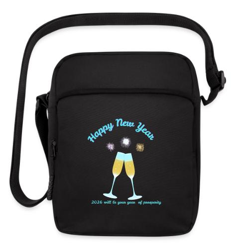 Happy New Year 2026 Prosperity Design - Upright Crossbody Bag