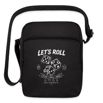 Let’s Roll Vegas Casino Night Dice - Upright Crossbody Bag - black - Front