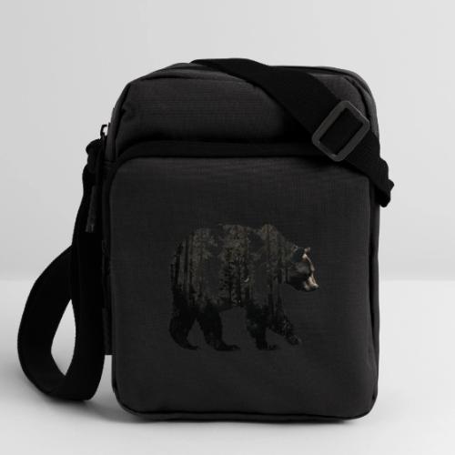 Evergreen Bear Silhouette - Upright Crossbody Bag