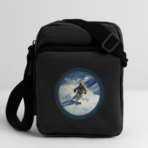 Skiing Power Moves - Upright Crossbody Bag