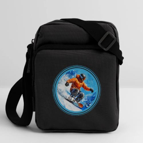 Snowboarding Motion - Upright Crossbody Bag