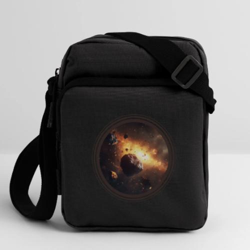 Asteroids Drift - Upright Crossbody Bag