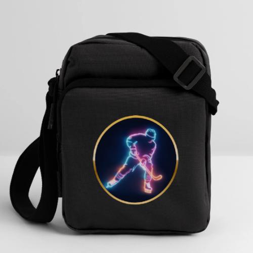 Golden Neon Hockey - Upright Crossbody Bag