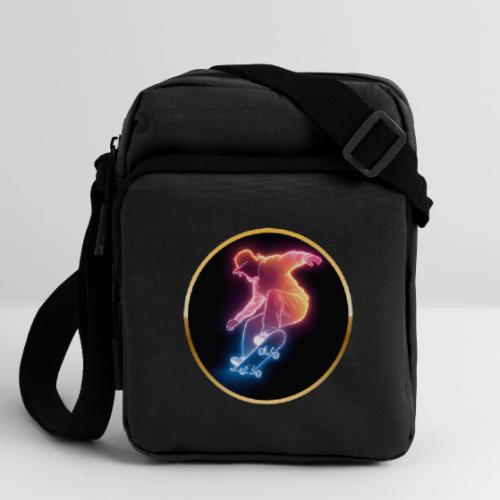 Skateboarding: Golden Trick Rider - Upright Crossbody Bag