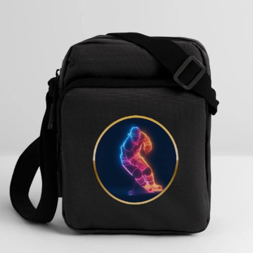 Hockey: Neon Hockey Sketch - Upright Crossbody Bag