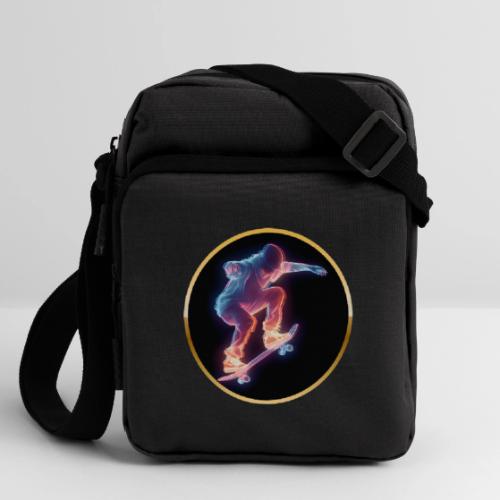 Skateboarding: Neon Skate Orbit - Upright Crossbody Bag