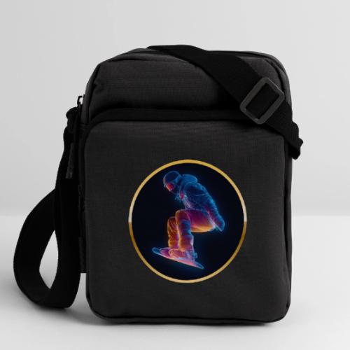 Snowboarding: Arctic Neon Leap - Upright Crossbody Bag