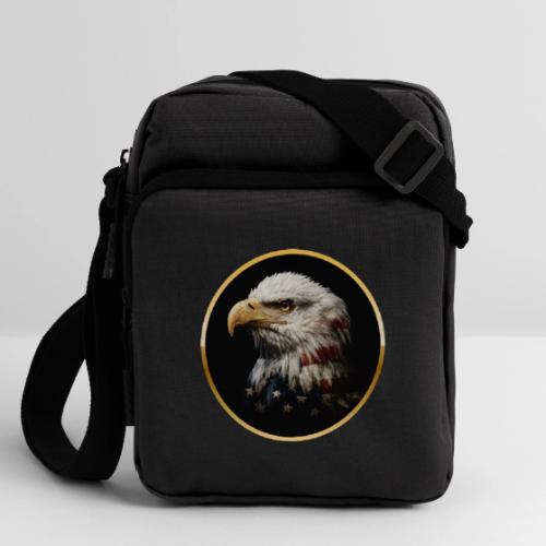 America: Golden Freedom Crest - Upright Crossbody Bag