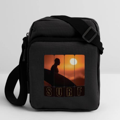 Surfing: Sunset Surf Panels - Upright Crossbody Bag