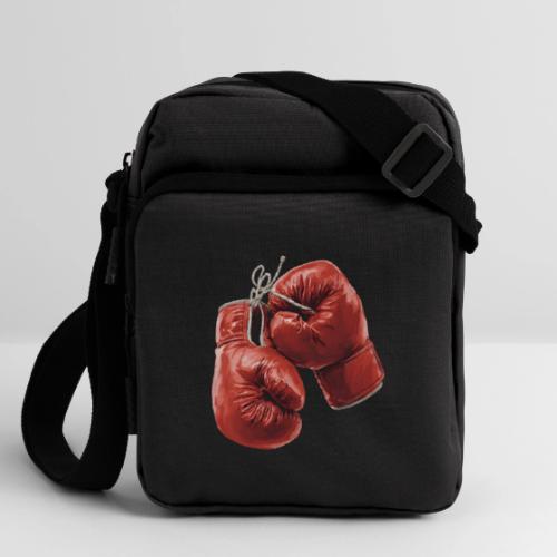Boxing: Hanging Gloves Icon - Upright Crossbody Bag